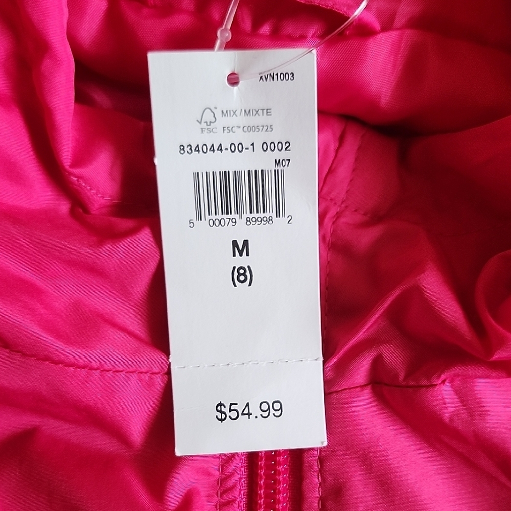 Gap Kids Vibrant Pink Hooded Wind-breake Jacket - Picture 2 of 5